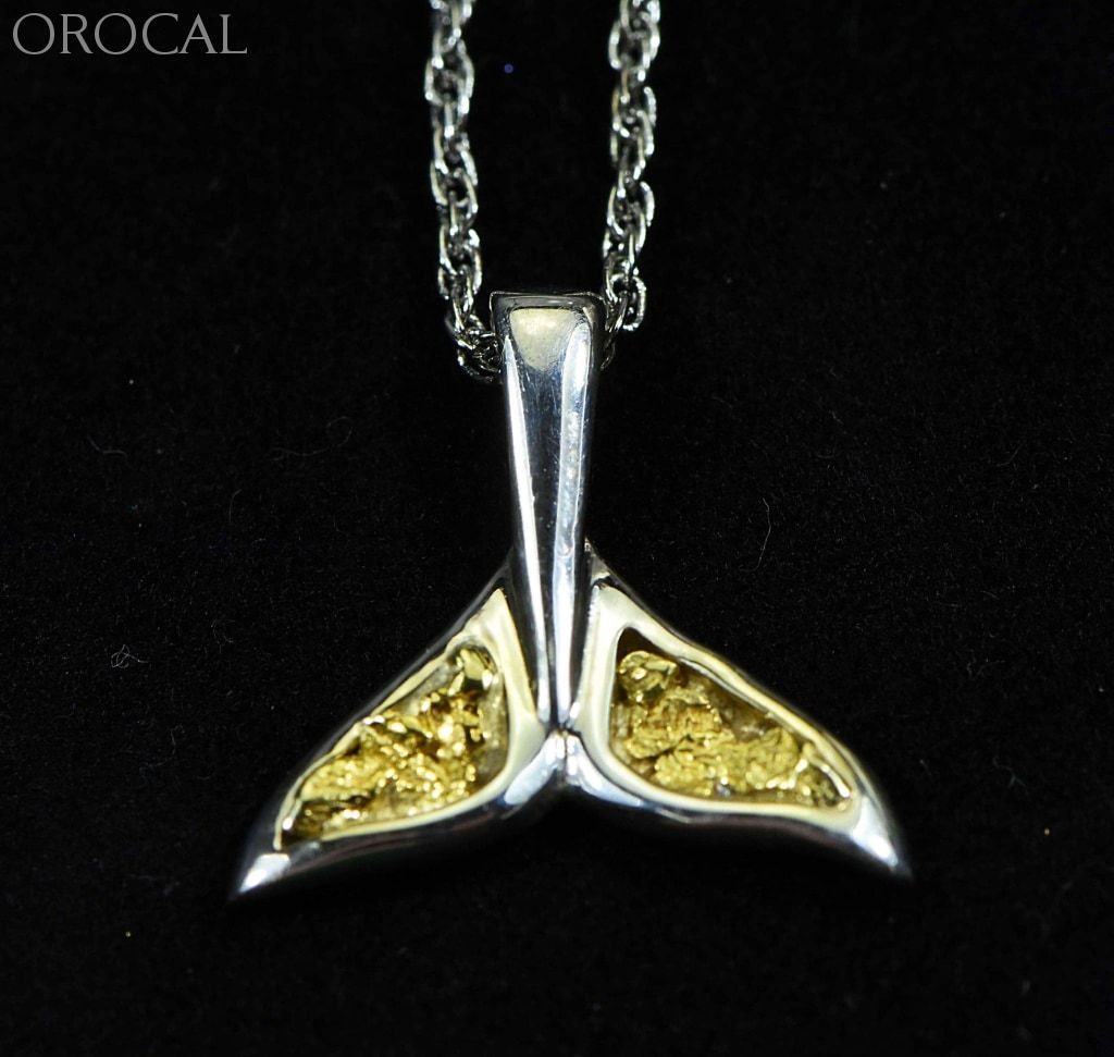 Gold Nugget Pendant Whales Tail - Sterling Silver Special Pwt44Snss Hand Made Jewelry Specials