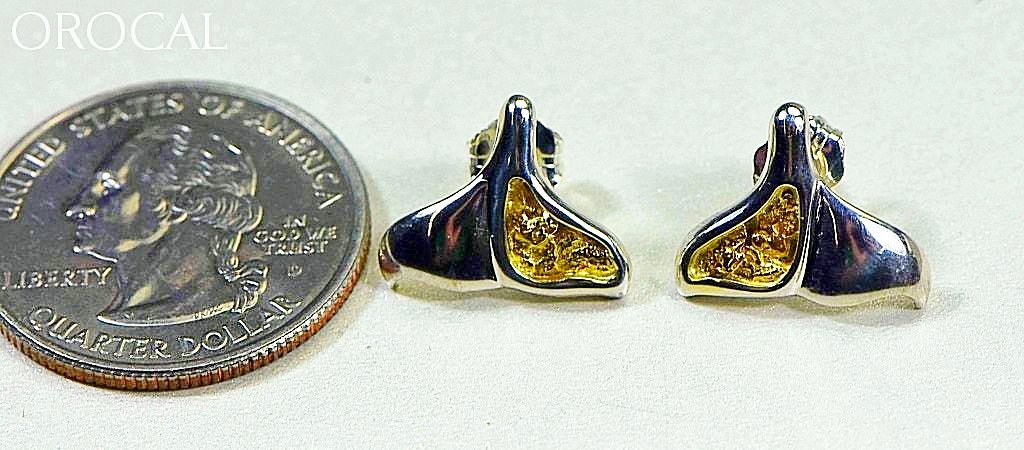 Gold Nugget Whales Tail Earrings - Sterling Silver Special Edlwt12Nss Hand Made Jewelry Specials