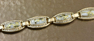 Gold Quartz Bracelet "Orocal" BDLOV6MMD210Q  Genuine Hand Crafted Jewelry - 14K Gold Casting