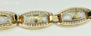 Gold Quartz Bracelet "Orocal" BDLOV6MMD210Q  Genuine Hand Crafted Jewelry - 14K Gold Casting