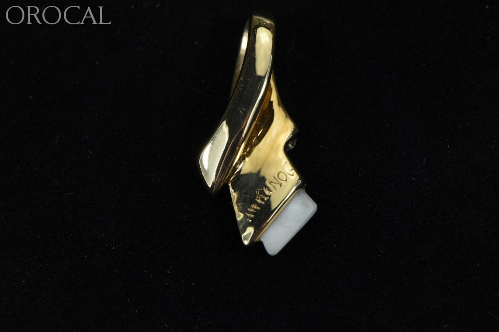 Gold Quartz Pendant Orocal Pdl85D8Qx Genuine Hand Crafted Jewelry - 14K Yellow Casting