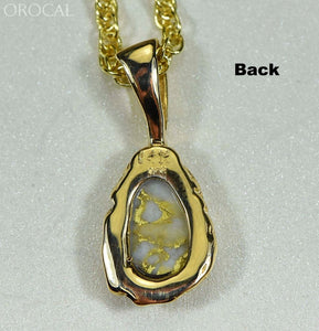 Gold Quartz Pendant Orocal Pffq4 Genuine Hand Crafted Jewelry - 14K Yellow Casting