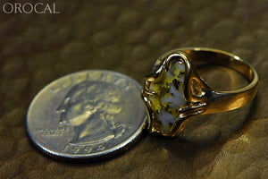 Gold Quartz Ring Ladies Orocal Rl1031 Genuine Hand Crafted Jewelry - 14K Yellow Casting