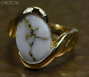 Gold Quartz Ring Orocal Rl1002Q Genuine Hand Crafted Jewelry - 14K Casting