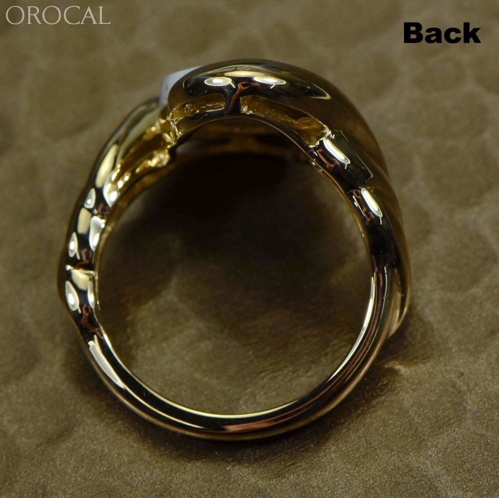 Gold Quartz Ring Orocal Rl1002Q Genuine Hand Crafted Jewelry - 14K Casting