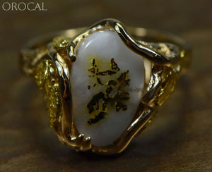 Gold Quartz Ring Orocal Rl232Q Genuine Hand Crafted Jewelry - 14K Casting