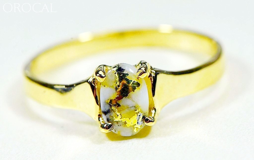 Gold Quartz Ring Orocal Rldl19Q7*5 Genuine Hand Crafted Jewelry - 14K Casting