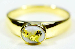 Gold Quartz Ring Orocal Rll1427Q Genuine Hand Crafted Jewelry - 14K Casting