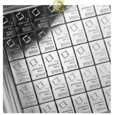 1 GRAM VALCAMBI .9995 FINE PLATINUM BULLION BAR FROM NEW SHEET OF 50 - Liquidbullion