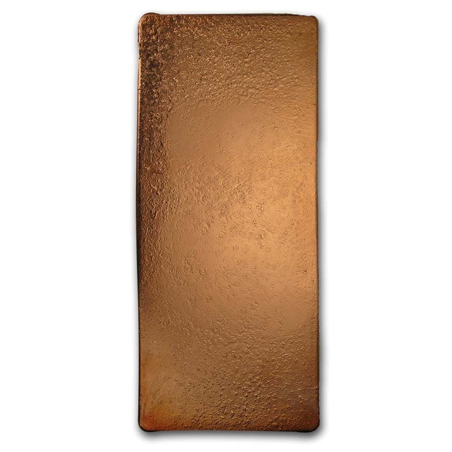 100 OZ .999 FINE COPPER CAST POURED 9FINE MINT BAR BU