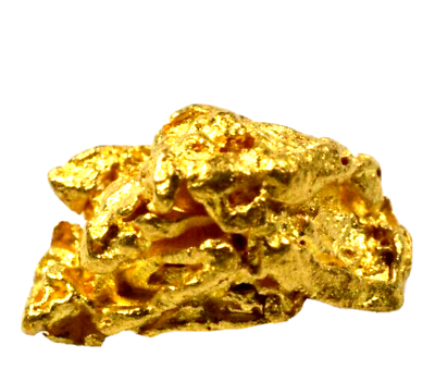 1.124 GRAMS AUSTRALIAN NATURAL PURE GOLD NUGGET GENUINE 94-98% PURE (#AU306)