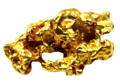 1.222 GRAMS AUSTRALIAN NATURAL PURE GOLD NUGGET GENUINE 94-98% PURE (#AU303)
