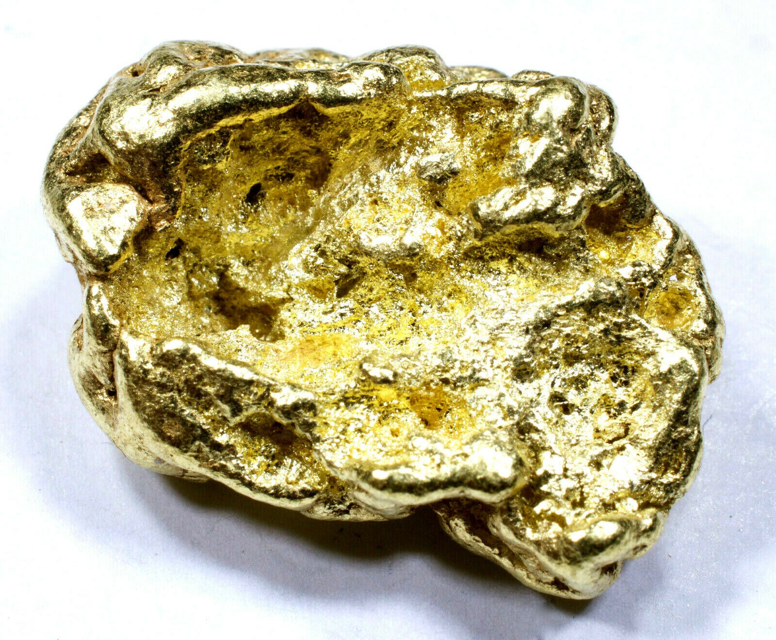 12.496 GRAMS ALASKAN YUKON NATURAL PURE GOLD NUGGET GENUINE (#N812) B GRADE