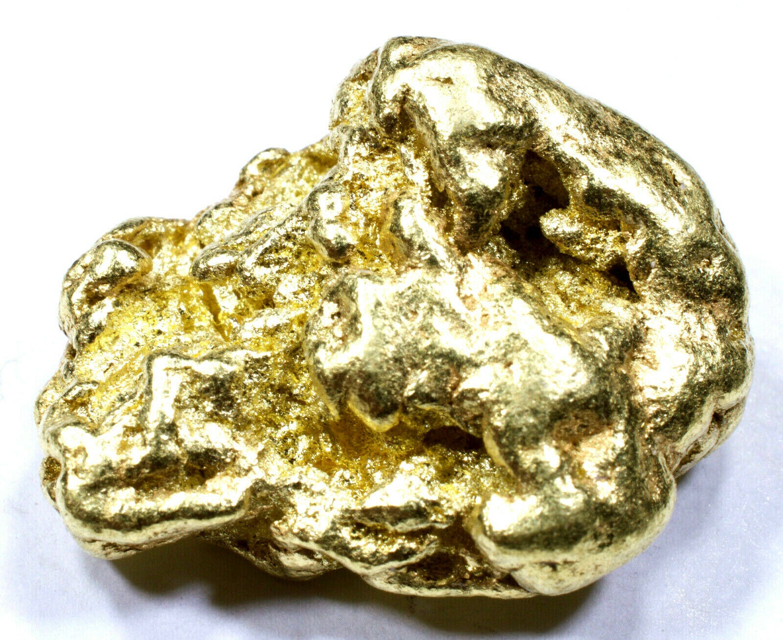 12.496 GRAMS ALASKAN YUKON NATURAL PURE GOLD NUGGET GENUINE (#N812) B GRADE
