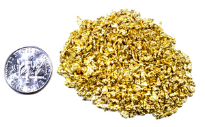 0.250 GRAMS ALASKAN YUKON BC NATURAL PURE GOLD NUGGETS #12 MESH - LIQUID BULLION 