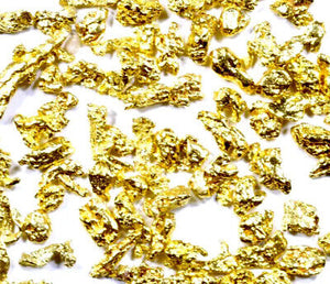 0.125 GRAMS ALASKAN YUKON BC NATURAL PURE GOLD NUGGETS #12 MESH