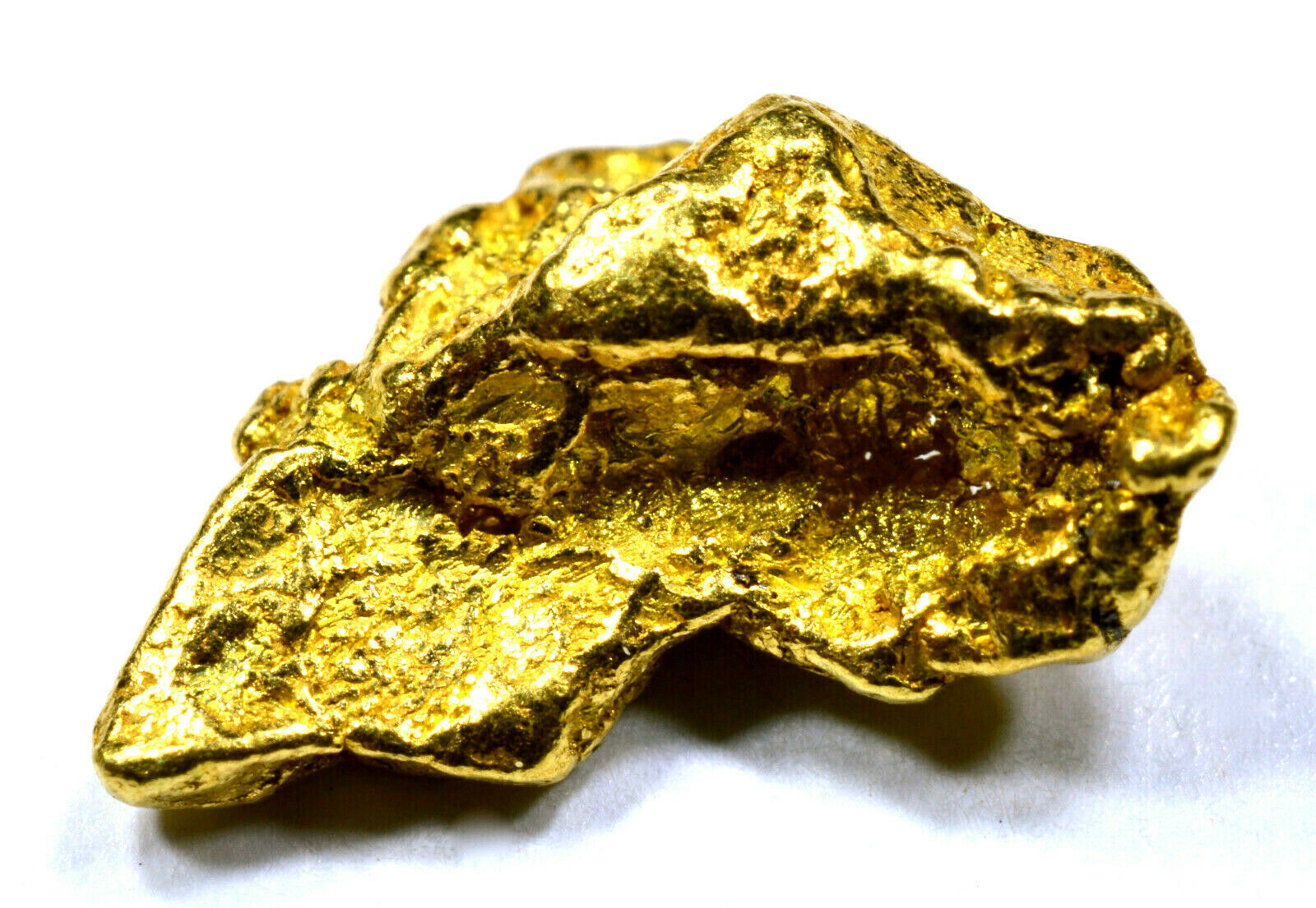 1.565 GRAMS ALASKAN YUKON BC NATURAL PURE GOLD NUGGET GENUINE (#N101)