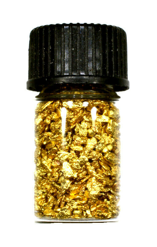 2.000 GRAMS ALASKAN YUKON BC NATURAL PURE GOLD NUGGETS #16 MESH WITH BOTTLE (#B160) - Liquidbullion