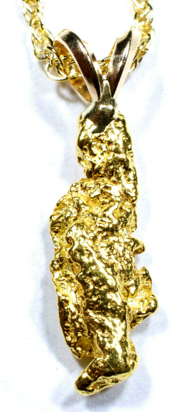 1.760 GRAMS ALASKAN YUKON BC NATURAL PURE GOLD NUGGET PENDANT (#P202) - Liquidbullion
