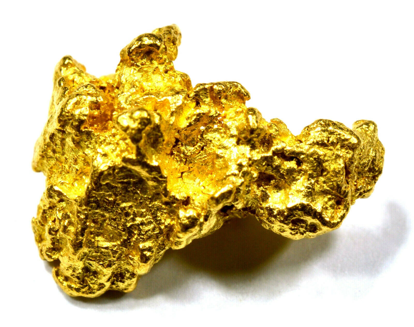 1.839 GRAMS AUSTRALIAN NATURAL PURE GOLD NUGGET GENUINE 94-98% PURE (#AU605)