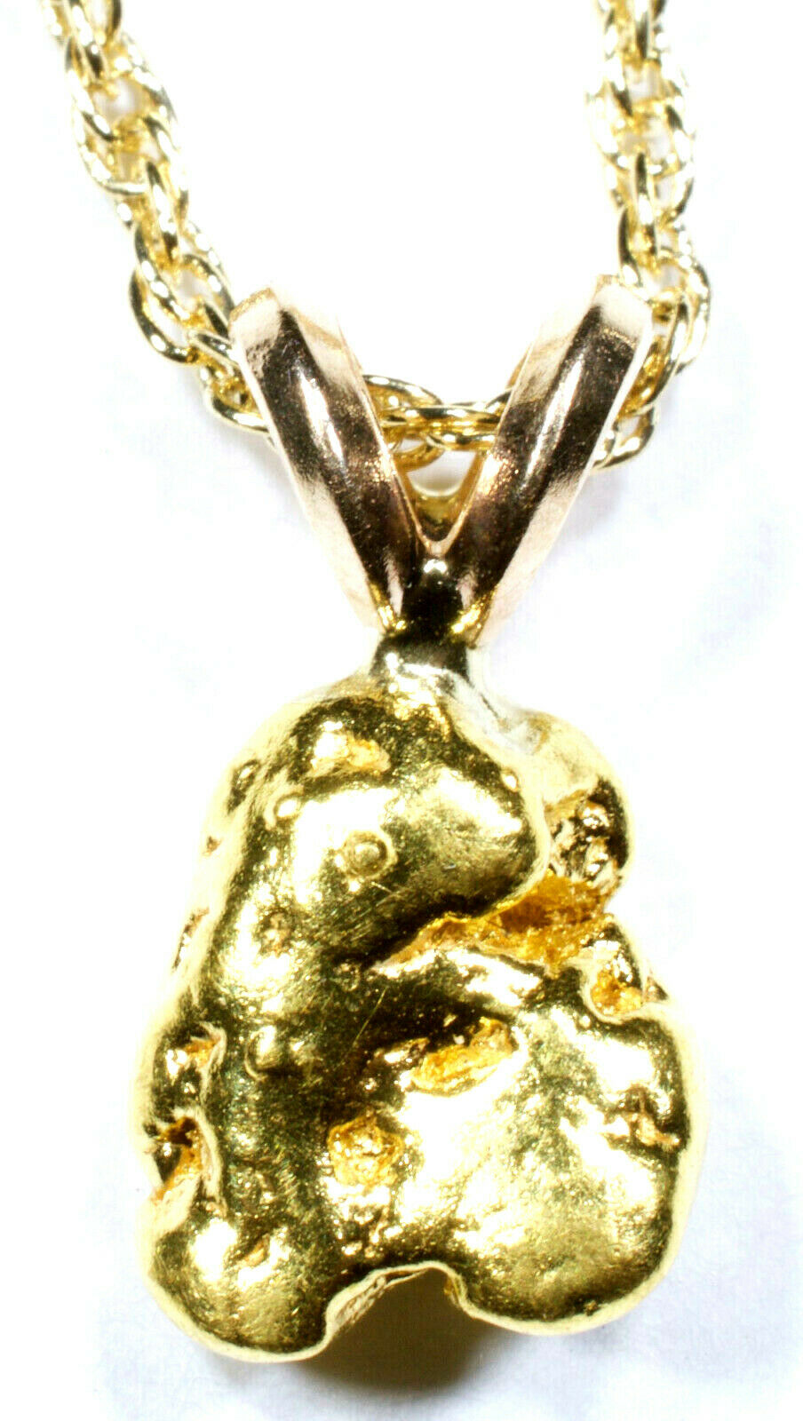 1.946 GRAMS ALASKAN YUKON BC NATURAL PURE GOLD NUGGET PENDANT (#P204) - Liquidbullion