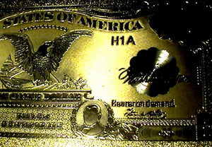 99.9% 24K GOLD 1899 $1 SILVER CERTIFICATE BILL US BANKNOTE PVC SLEEVE W COA