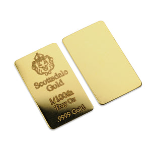 1/100 OZ SCOTTSDALE MINT .9999 GOLD BULLION BAR