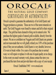 Gold Quartz Ladies Ring "Orocal" RL1186DQ Genuine Hand Crafted Jewelry - 14K Gold Casting - Liquidbullion