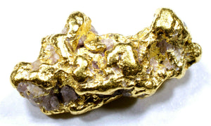 2.033 GRAMS ALASKAN YUKON BC NATURAL PURE GOLD NUGGET W QUARTZ GENUINE (#N501) - Liquidbullion