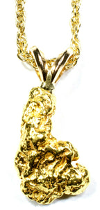 2.049 GRAMS ALASKAN YUKON BC NATURAL PURE GOLD NUGGET PENDANT (#P208) - Liquidbullion