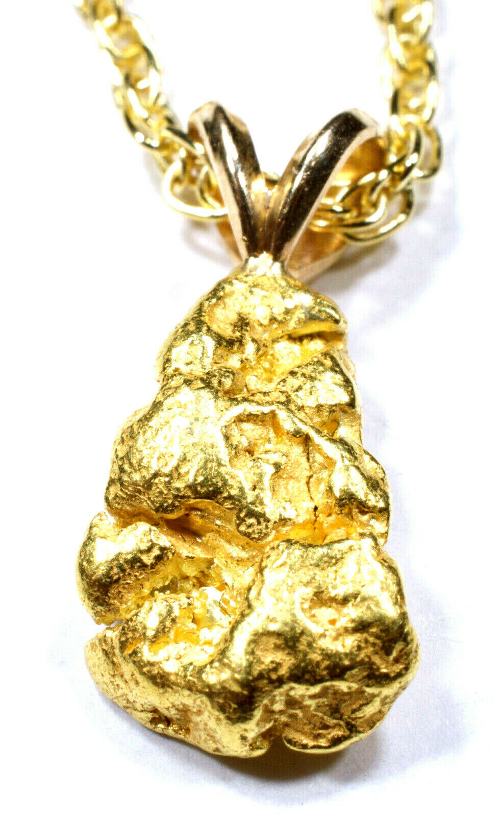 2.118 GRAM ALASKAN YUKON BC NATURAL GOLD NUGGET PENDANT (#P207)