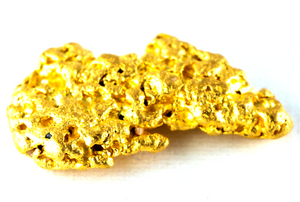 2.121 GRAMS AUSTRALIAN NATURAL PURE GOLD NUGGET GENUINE 94-98% PURE (#AU238)