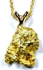 2.280 GRAMS ALASKAN YUKON BC NATURAL PURE GOLD NUGGET PENDANT (#P201) - Liquidbullion