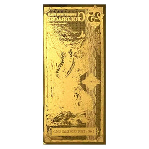 25 UTAH GOLDBACK AURUM 24KT GOLD FOIL NOTE BU 1/40 OZ .999 FINE GOLD