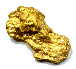 2.735 GRAMS AUSTRALIAN NATURAL PURE GOLD NUGGET GENUINE 94-98% PURE (#AU600)