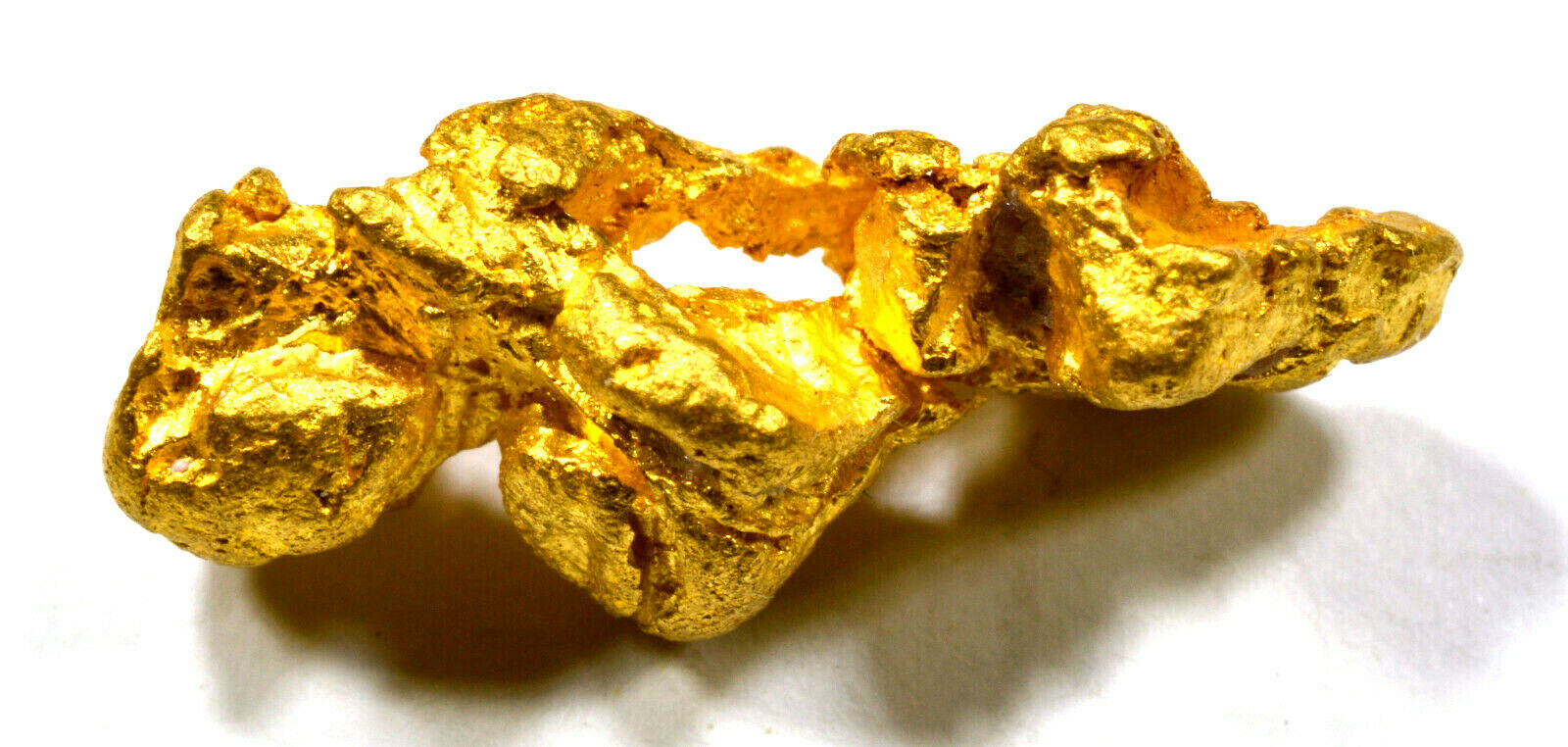 2.895 GRAMS AUSTRALIAN NATURAL PURE GOLD NUGGET GENUINE 94-98% PURE (#AU601)