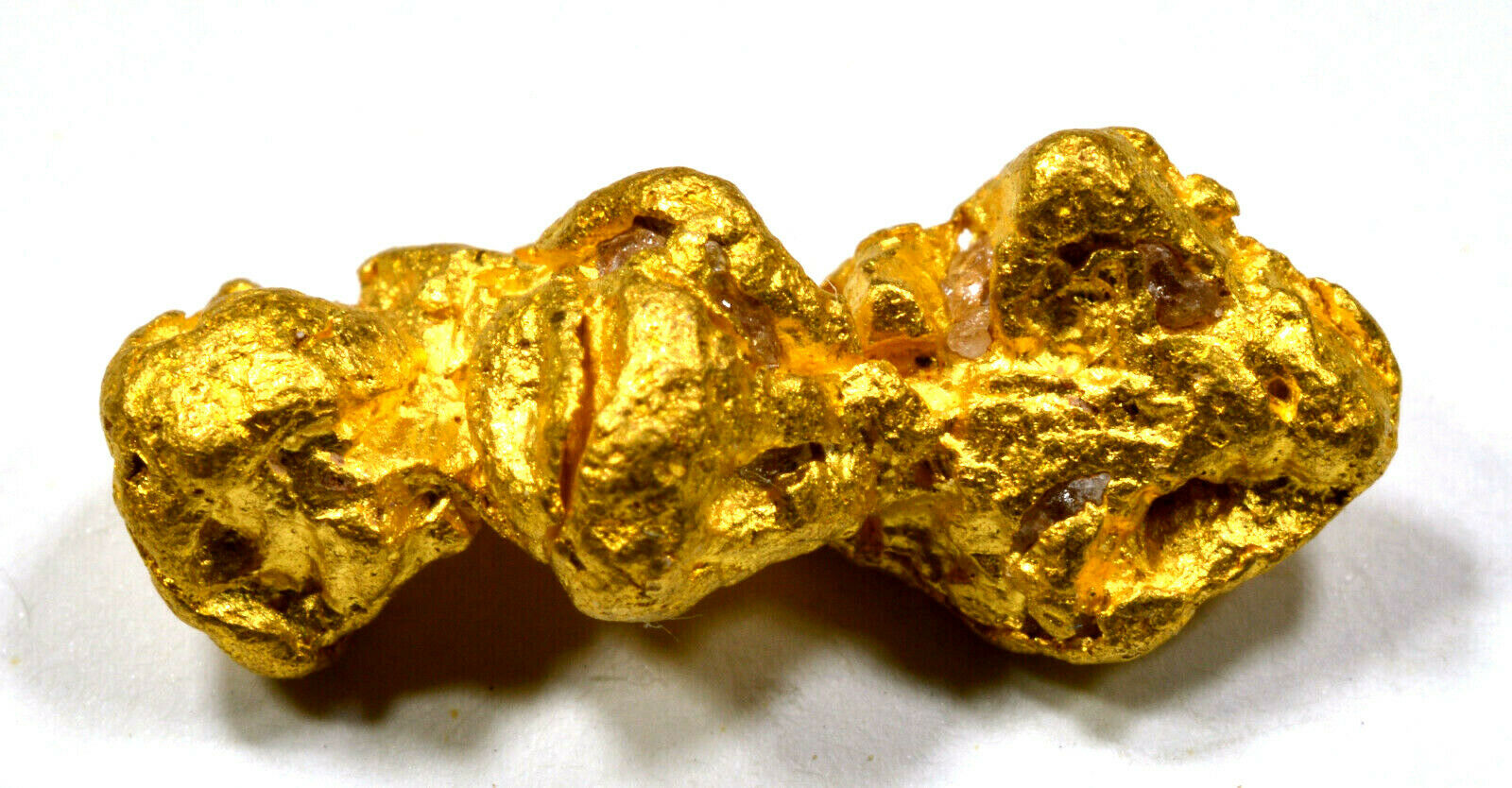 2.895 GRAMS AUSTRALIAN NATURAL PURE GOLD NUGGET GENUINE 94-98% PURE (#AU601)