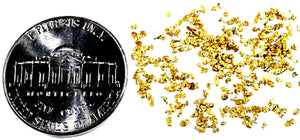 0.250 GRAMS ALASKAN YUKON BC NATURAL PURE GOLD NUGGETS #30 MESH - Liquidbullion