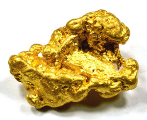 3.385 GRAMS AUSTRALIAN NATURAL PURE GOLD NUGGET GENUINE 94-98% PURE (#AU602)