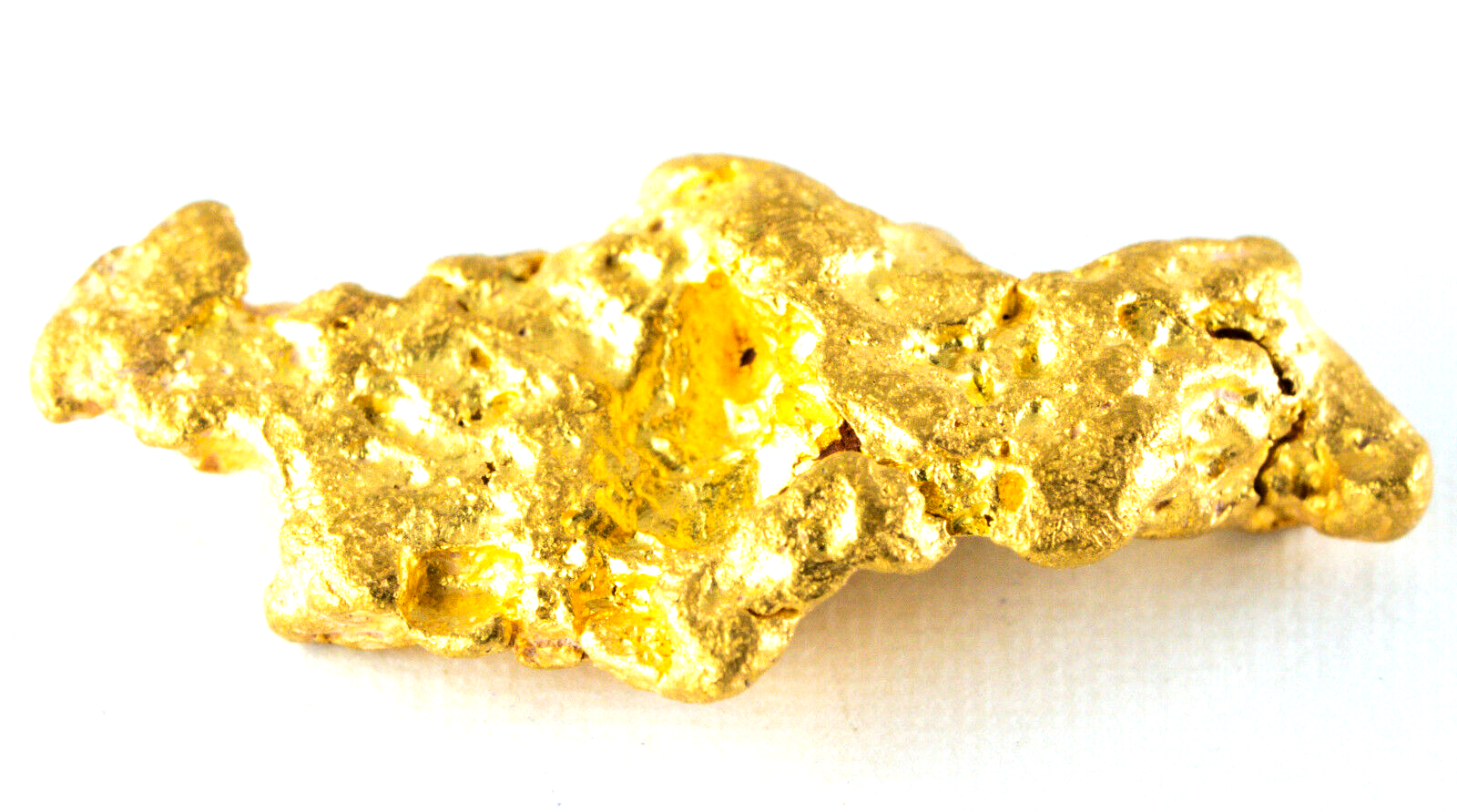 3.425 GRAMS AUSTRALIAN NATURAL PURE GOLD NUGGET GENUINE 94-98% PURE (#AU237)