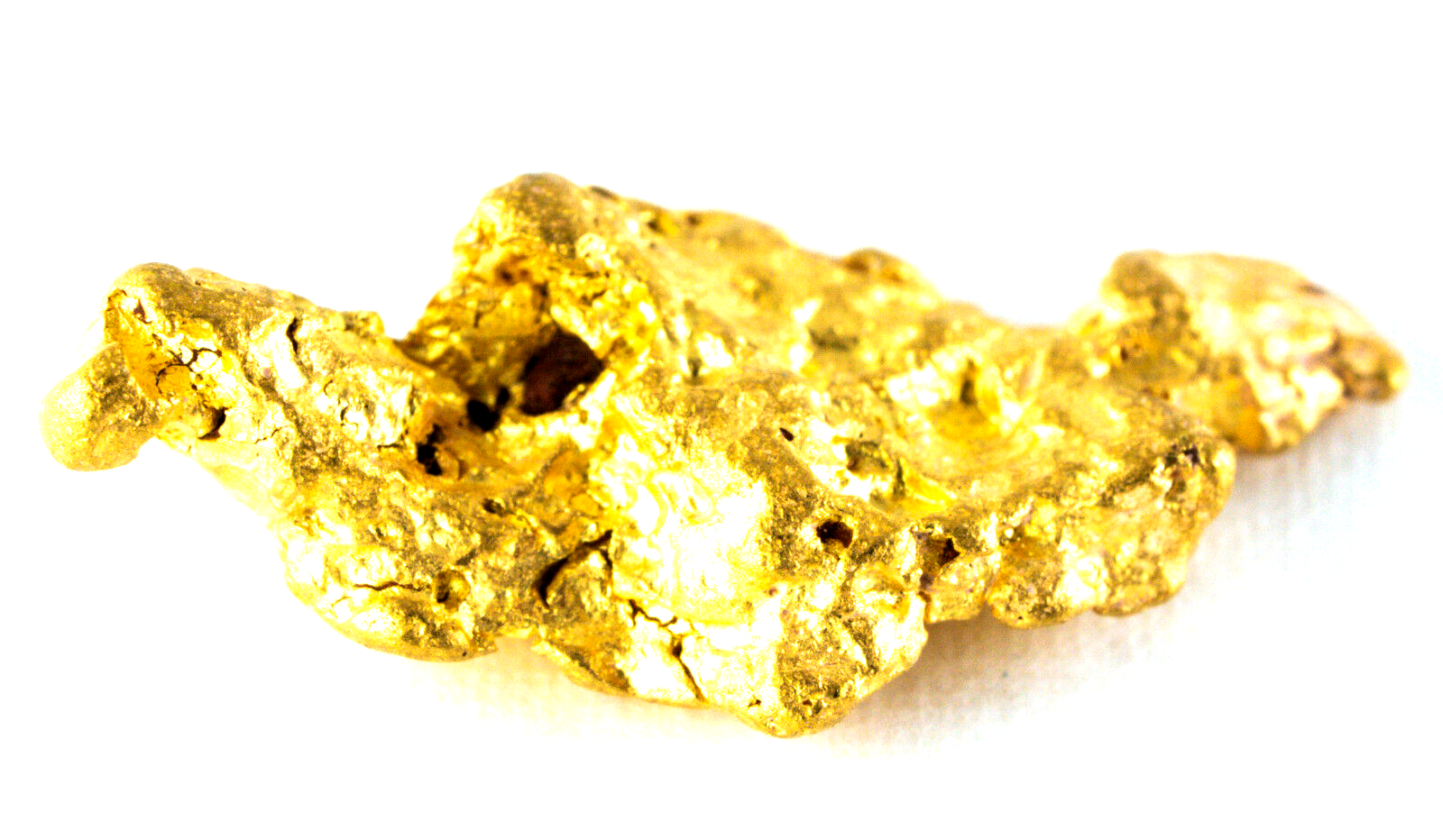 3.425 GRAMS AUSTRALIAN NATURAL PURE GOLD NUGGET GENUINE 94-98% PURE (#AU237)