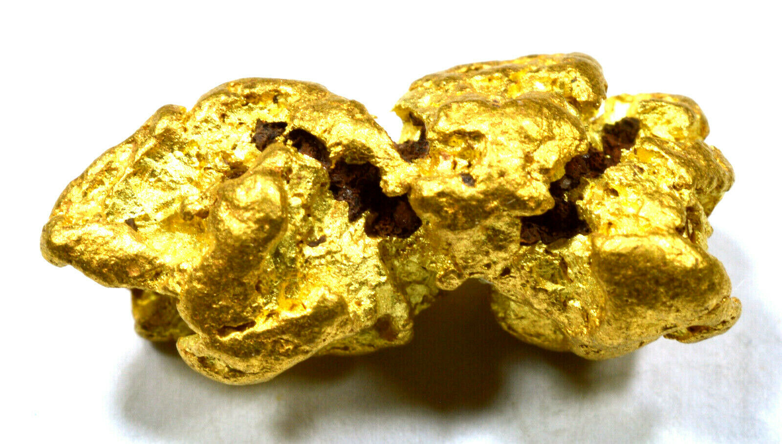 3.442 GRAMS AUSTRALIAN NATURAL PURE GOLD NUGGET GENUINE 94-98% PURE (#AU607)