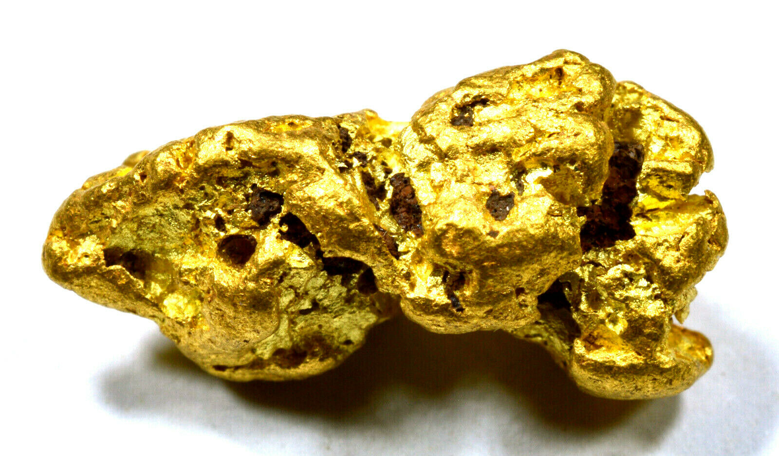 3.442 GRAMS AUSTRALIAN NATURAL PURE GOLD NUGGET GENUINE 94-98% PURE (#AU607)