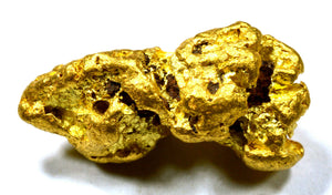 3.442 GRAMS AUSTRALIAN NATURAL PURE GOLD NUGGET GENUINE 94-98% PURE (#AU607)