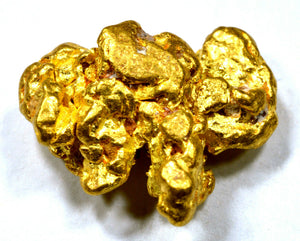 3.708 GRAMS AUSTRALIAN NATURAL PURE GOLD NUGGET GENUINE 94-98% PURE (#AU610)