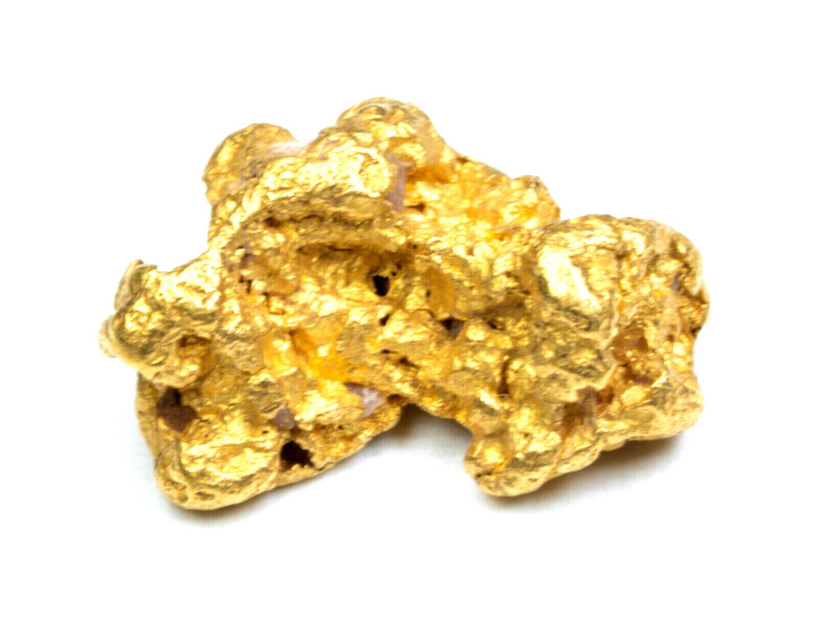 4.044 GRAMS AUSTRALIAN NATURAL PURE GOLD NUGGET GENUINE 94-98% PURE (#AU117)