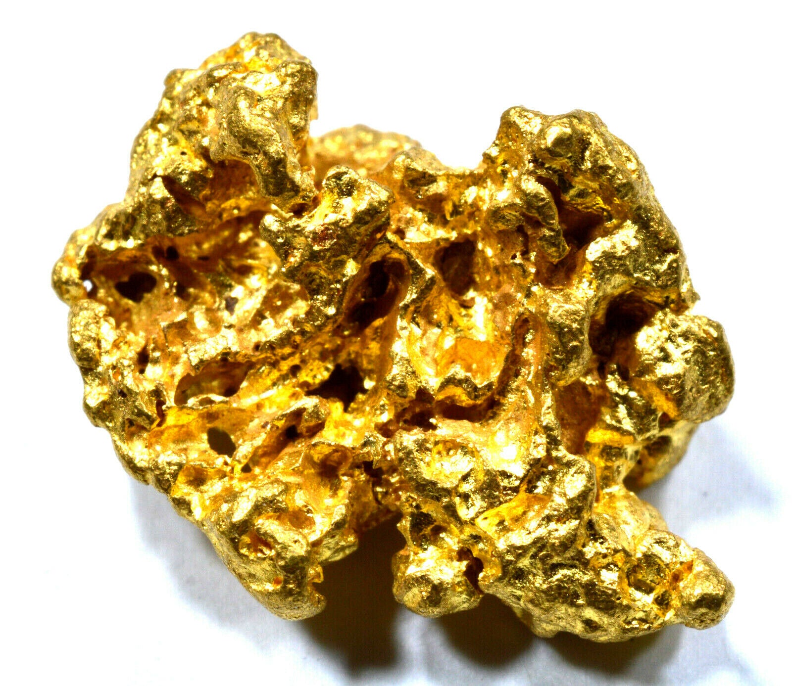 4.289 GRAMS AUSTRALIAN NATURAL PURE GOLD NUGGET GENUINE 94-98% PURE (#AU400)