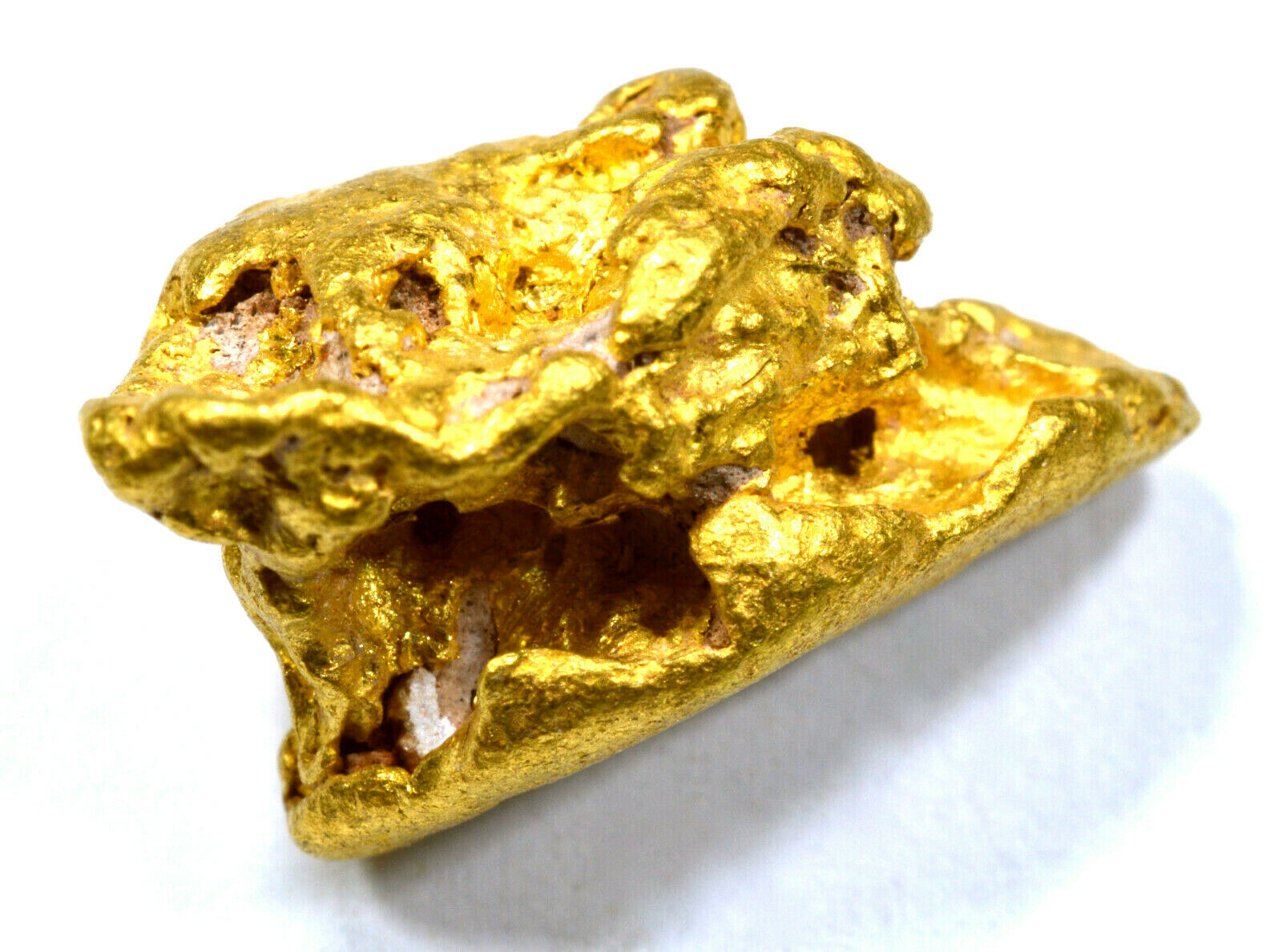4.725 GRAMS AUSTRALIAN NATURAL PURE GOLD NUGGET GENUINE 94-98% PURE (#AU611)