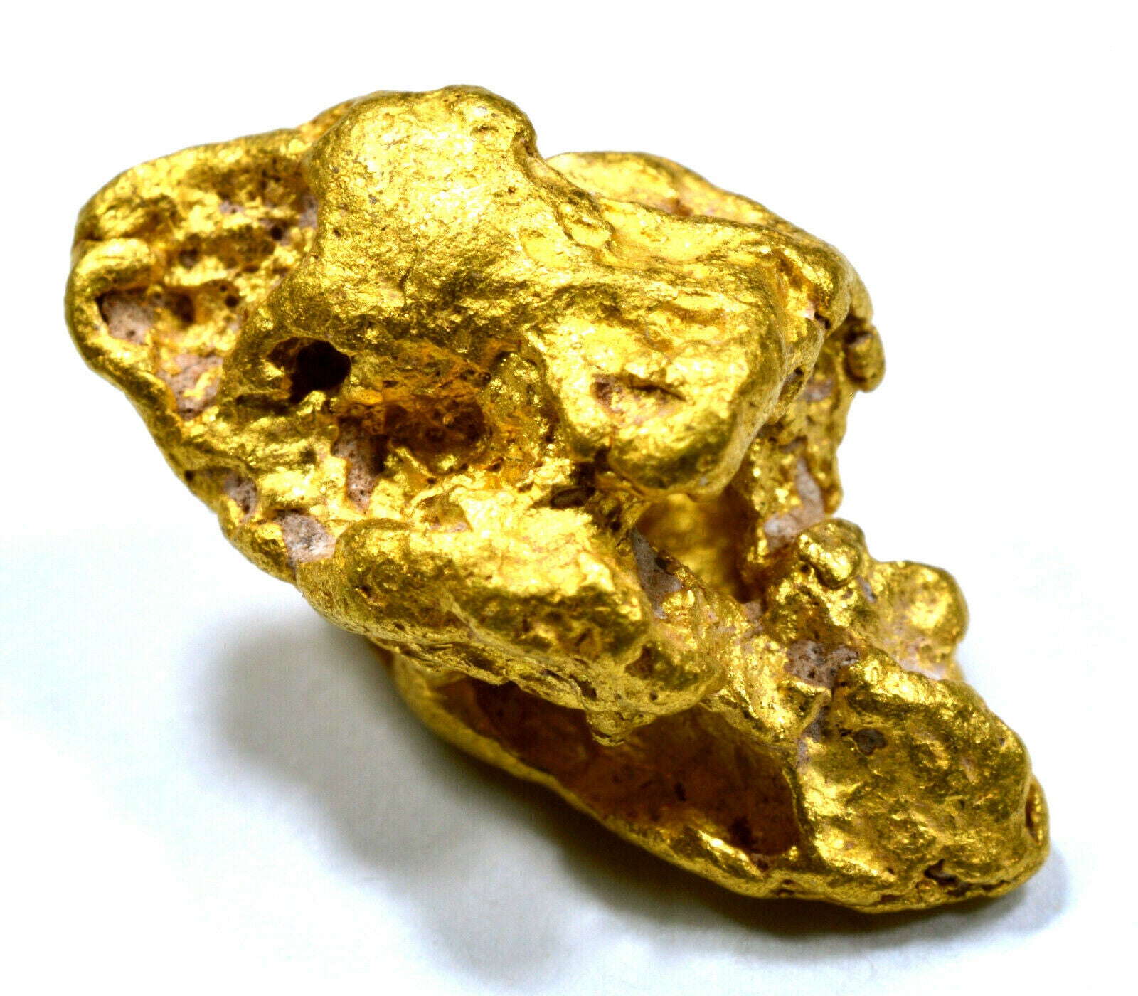 4.725 GRAMS AUSTRALIAN NATURAL PURE GOLD NUGGET GENUINE 94-98% PURE (#AU611)