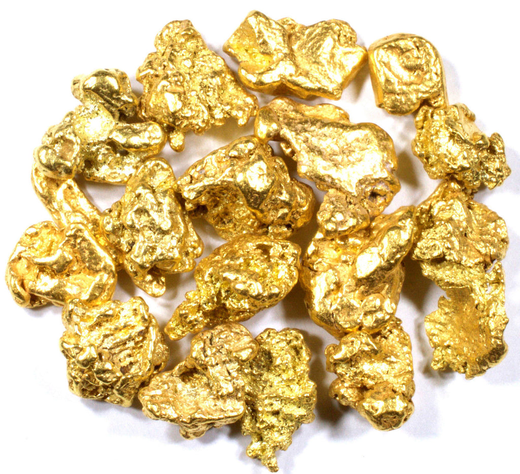 1 TROY OZ ALASKAN YUKON BC NATURAL PURE GOLD NUGGETS #4 MESH - Liquidbullion
